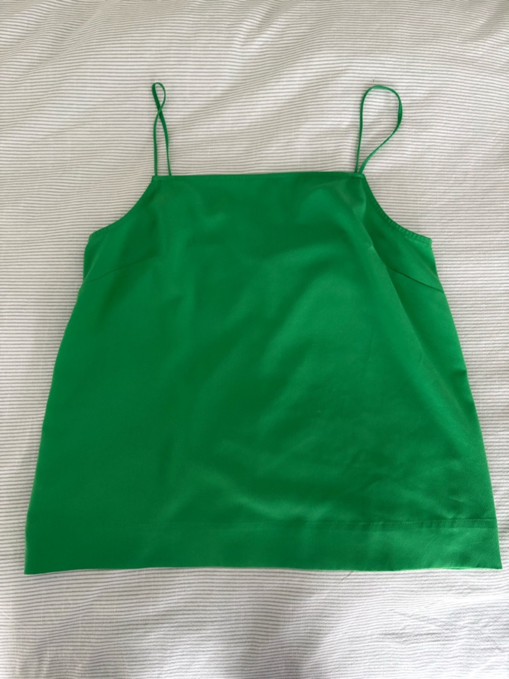 Topshop Tall Green Spaghetti Strap Camisole Tank Top